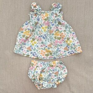Angel Dear Floral Muslin Matching Set